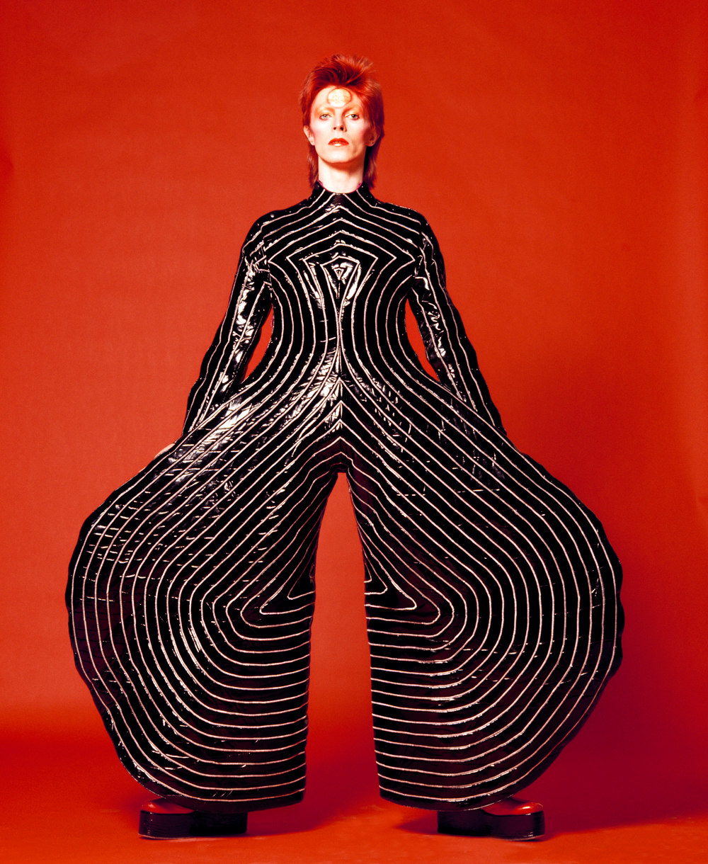 David Bowie Striped bodysuit for Aladdin Sane tour 1973