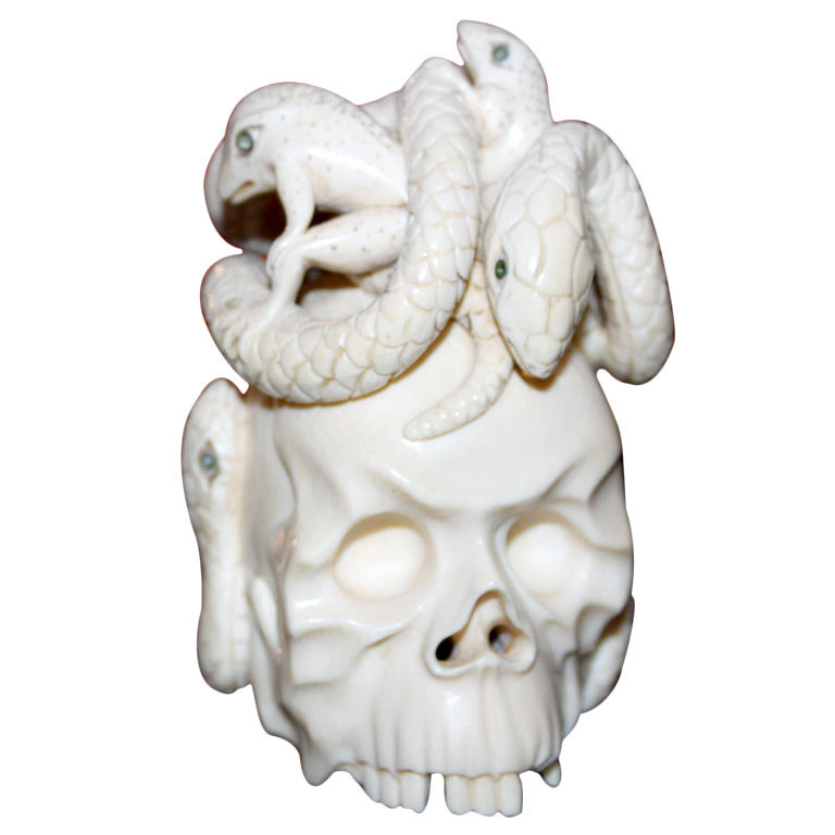 Japanese Ivory Skull