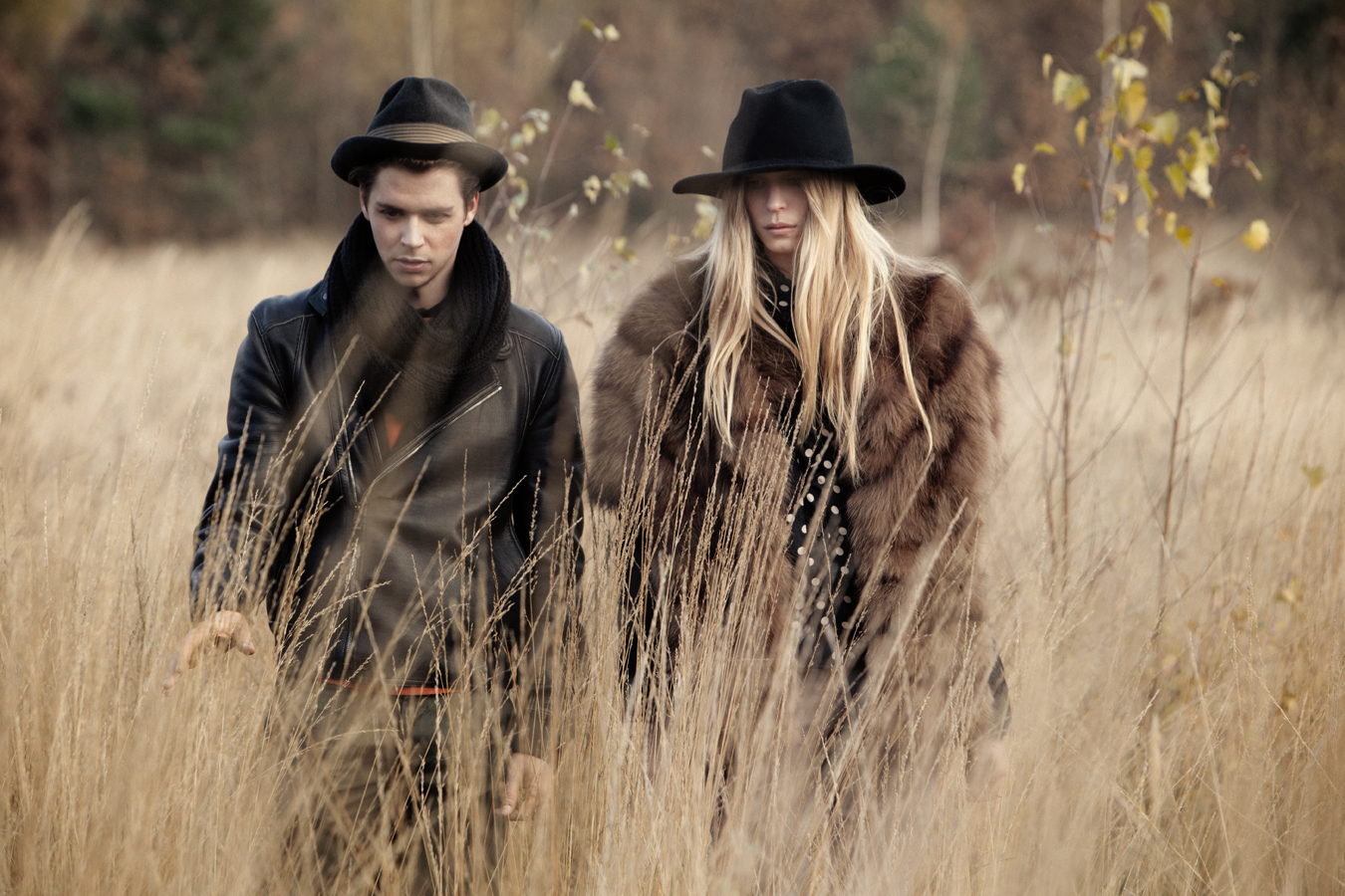 Marla Fabri and Nicolas Lagiere by John Hennequin for CHASSEUR MAGAZINE